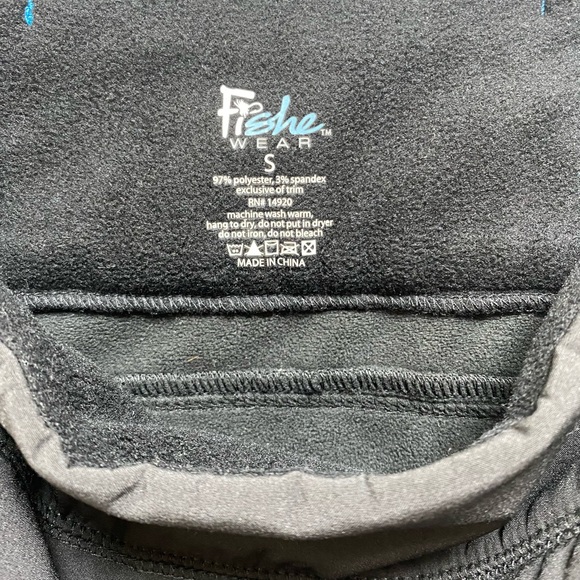 FisheWear Allagash Soft Shell Fleece Lined Skirt Black/Blue Small - Picture 4 of 4